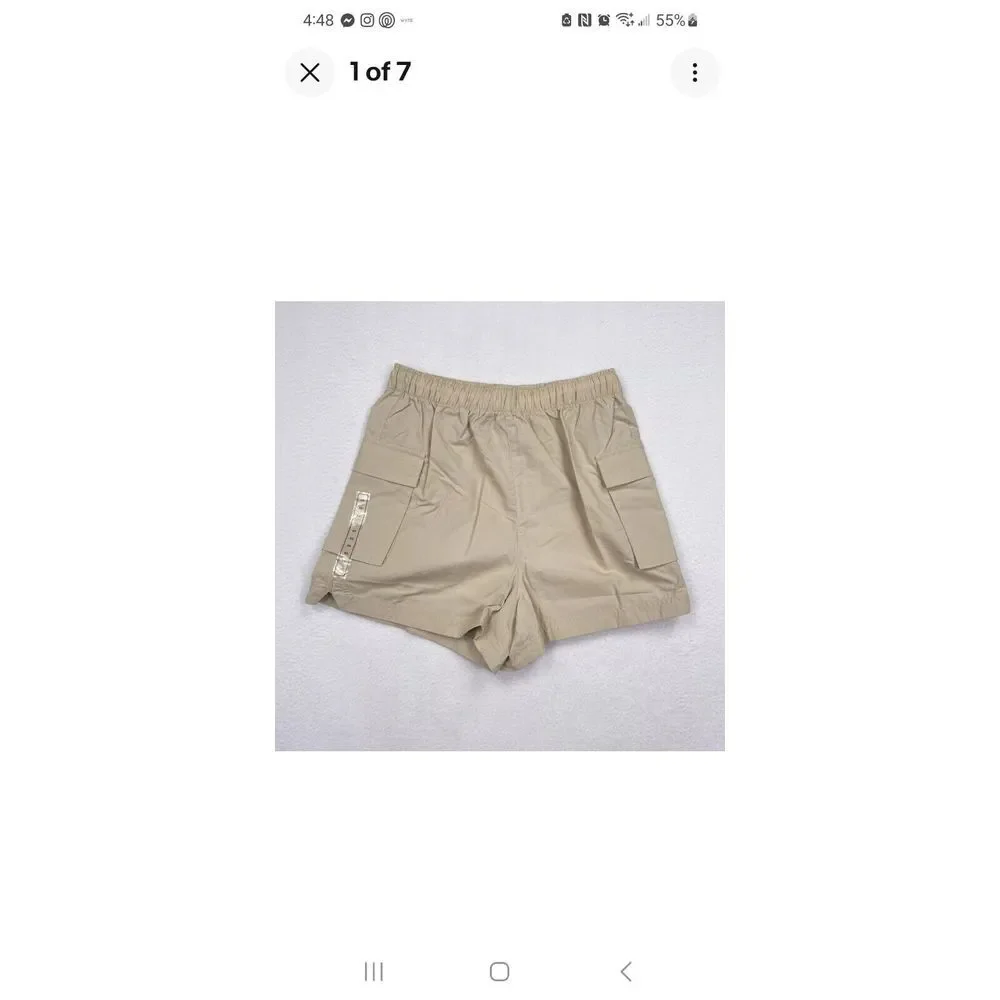 DSG XL‎ High Rise Woven Cargo Short Beige 3